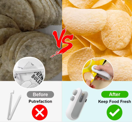 Sellador al Vacío Portátil--Conserva tus Alimentos