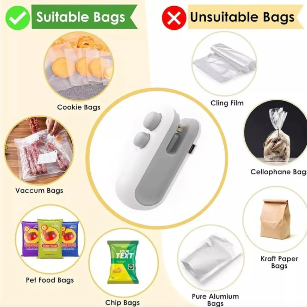 Sellador al Vacío Portátil--Conserva tus Alimentos